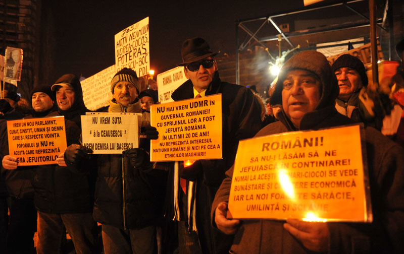 Un nou protest în stradă  împotriva lui Băsescu