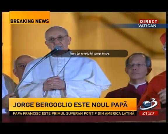 Papa Francisc va fi întronizat marţi