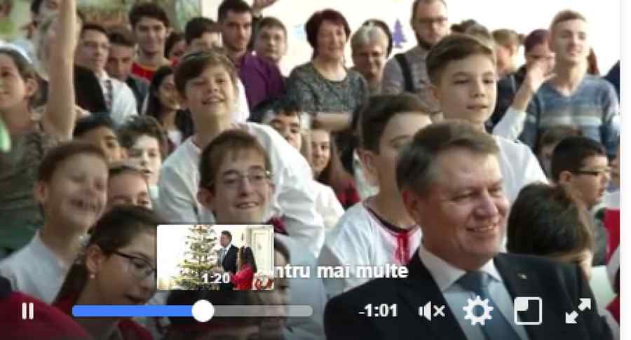 Iohannis, la un centru pentru copii