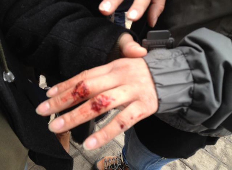 Acţiune brutală şi ilegală a jandarmilor la Ministerul Mediului