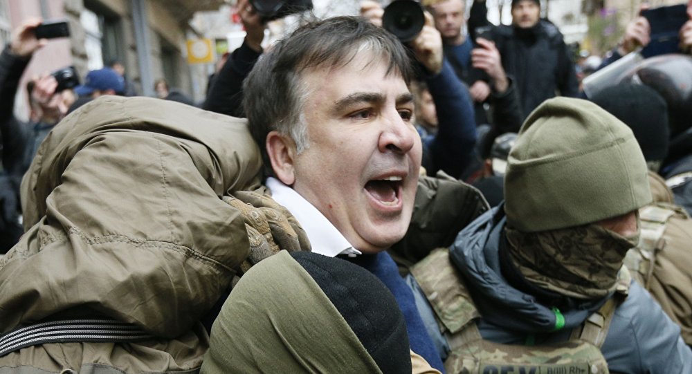 (VIDEO) Mihail Saakașvili a fost reținut la Kiev