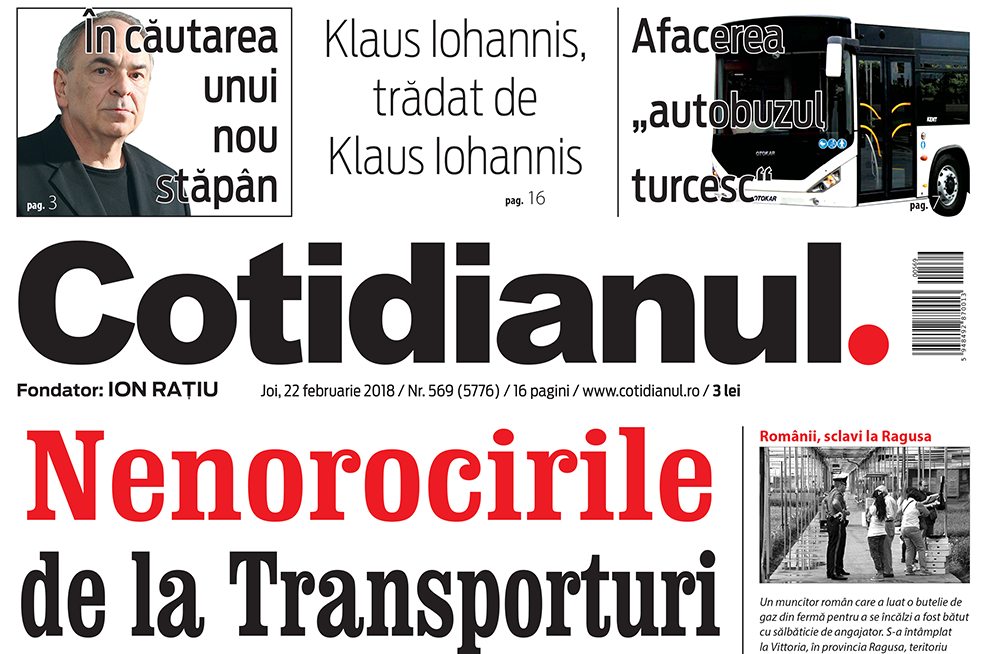Principalele subiecte din Cotidianul de joi