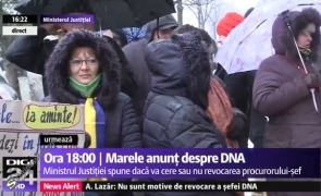 Ministrul Justiției, așteptat cu alai