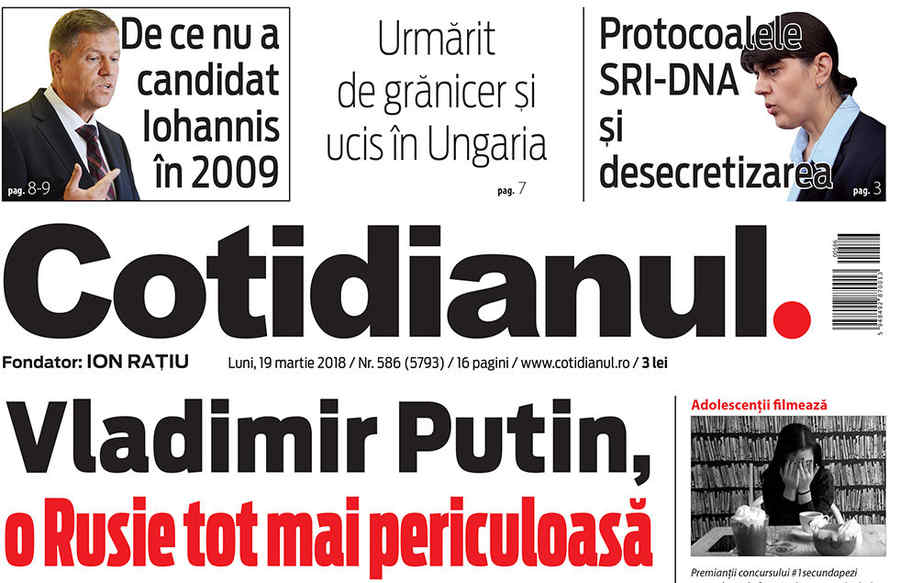 Principalele subiecte din Cotidianul de luni