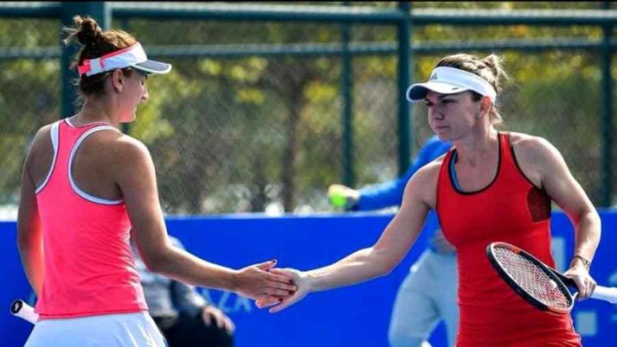 Halep şi Begu, eliminate în primul tur la dublu