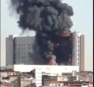 VIDEO Spital în flăcări