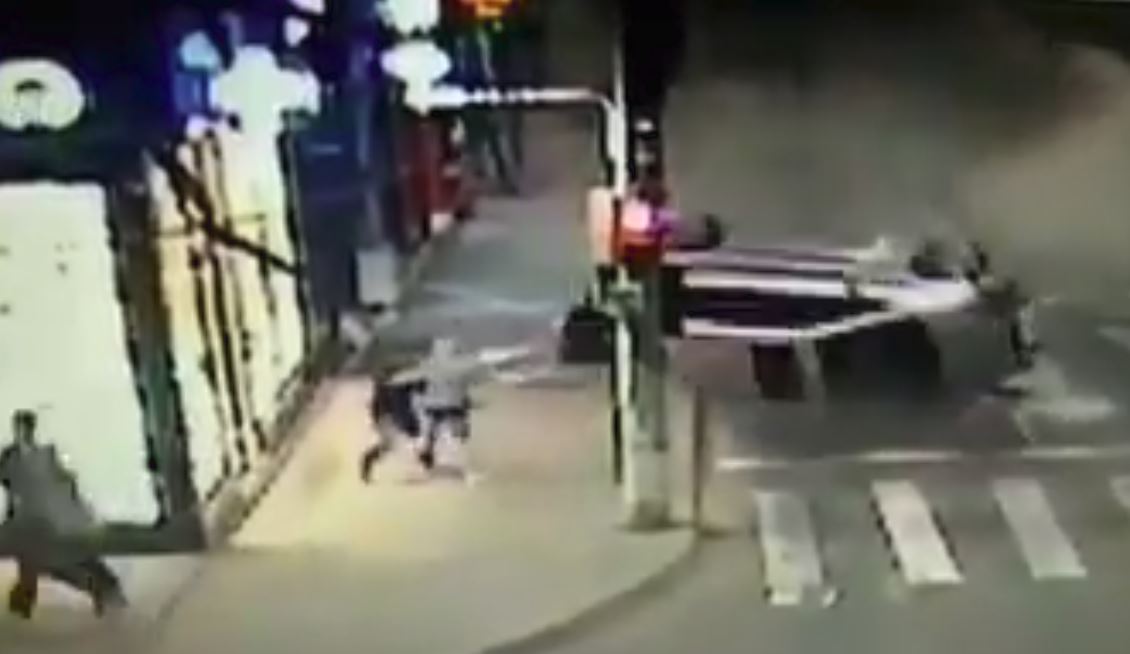 Cascadorie nedorită pe o şosea din Brăila