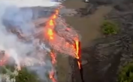 Erupția spectaculoasă a unui vulcan (VIDEO)