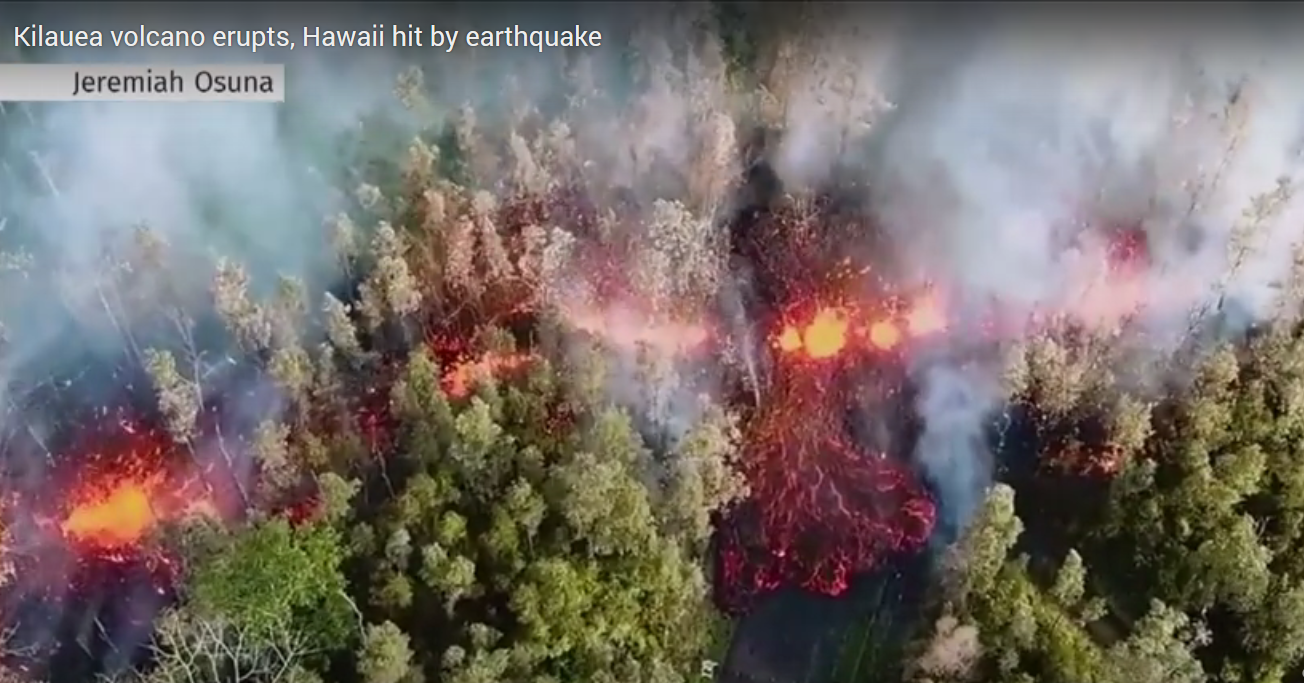 Cutremure după erupţia vulcanului, în Hawaii (VIDEO)