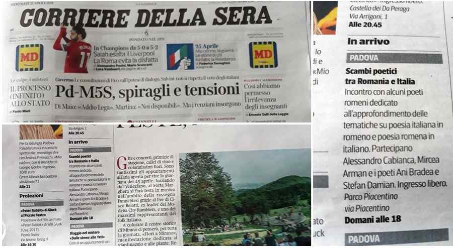 „Tribuna” promovează cultura română în Italia