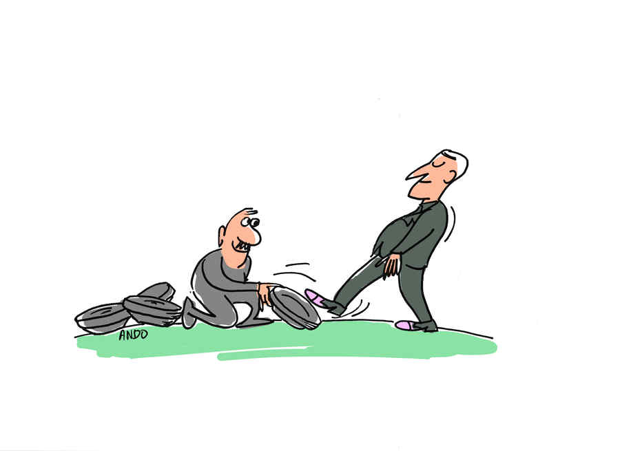 Proba „călcatului în străchini”