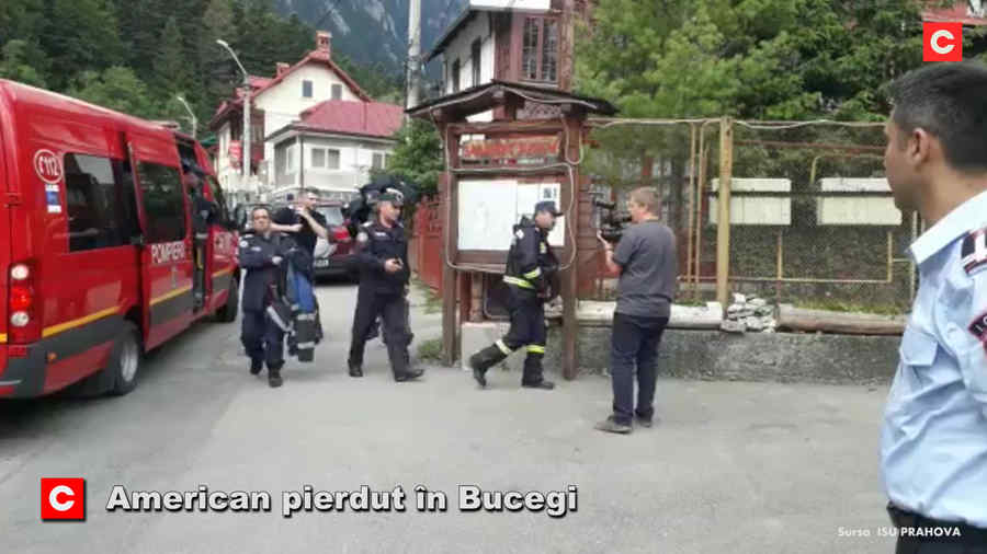 American pierdut în Bucegi