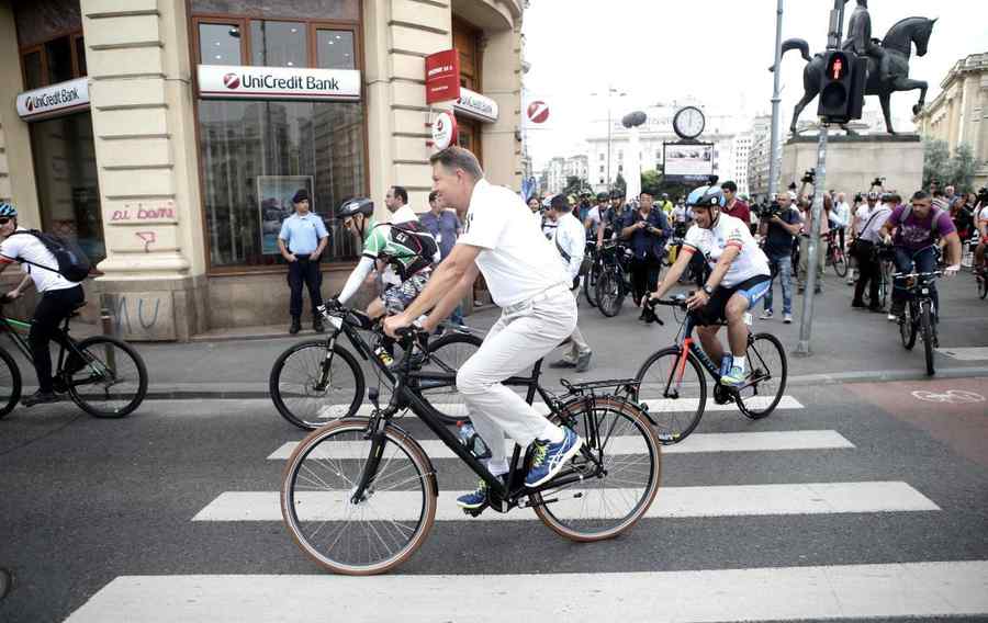 Iohannis, biciclist de trei pedale
