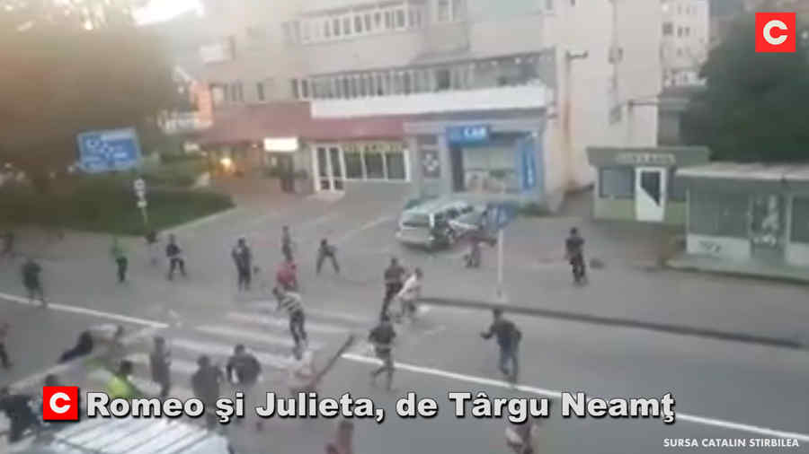 10 reţinuţi după luptele de stradă din Târgu Neamţ