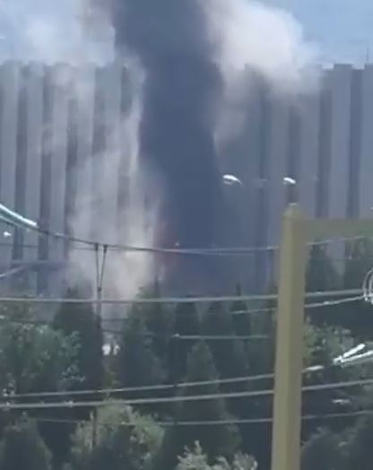 Incendiu la Porţile de Fier 1 (video)