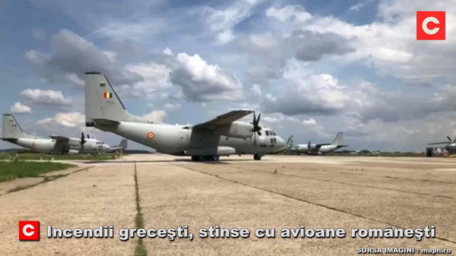România ajută Grecia cu avioane specializate