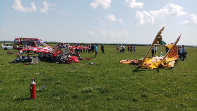 (VIDEO) Accidentul aviatic, filmat de martori
