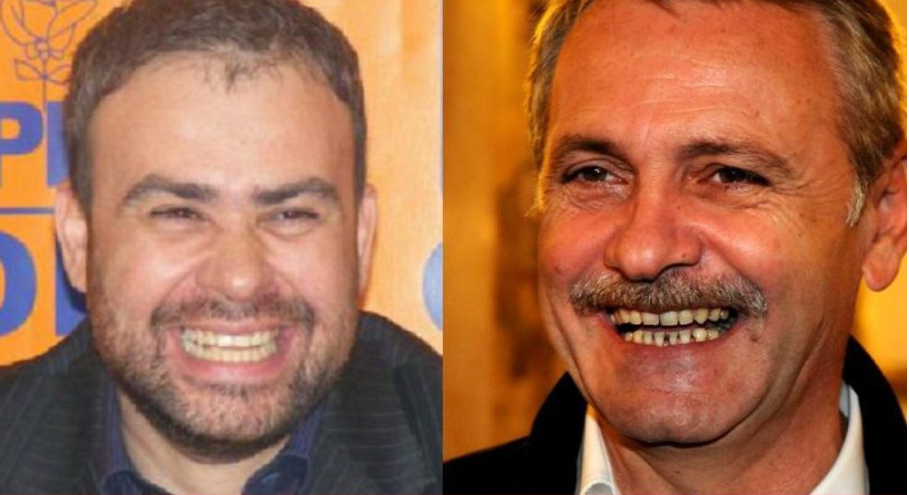 Doi caraghioși se strîmbă la noi: Liviu Dragnea şi Darius Vâlcov
