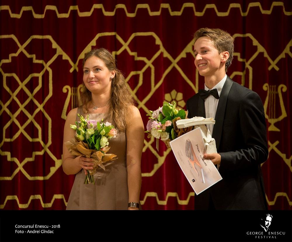 Daria Parkhomenko, premiul I  la Concursul Enescu 2018