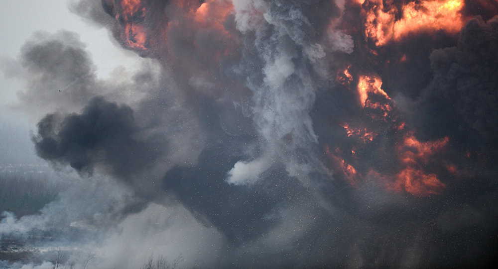 Explozii la un depozit de muniţii din Ucraina