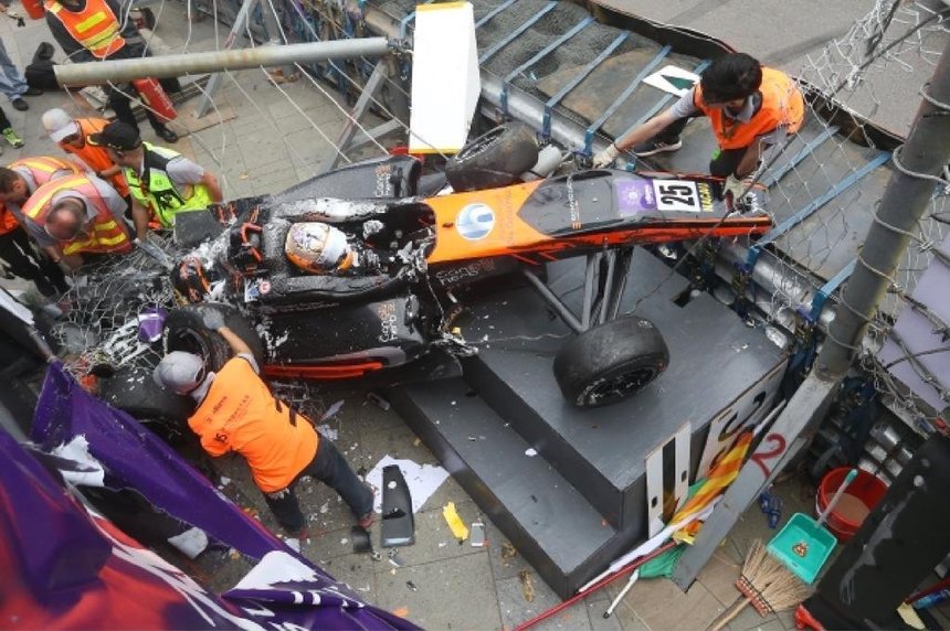(VIDEO) Scenă de infarct la Formula 3