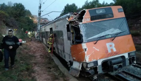 (VIDEO) Tren deraiat lângă Barcelona!