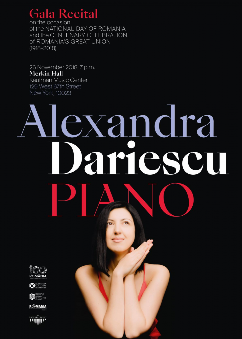Recital de gală susținut de Alexandra Dăriescu la New York