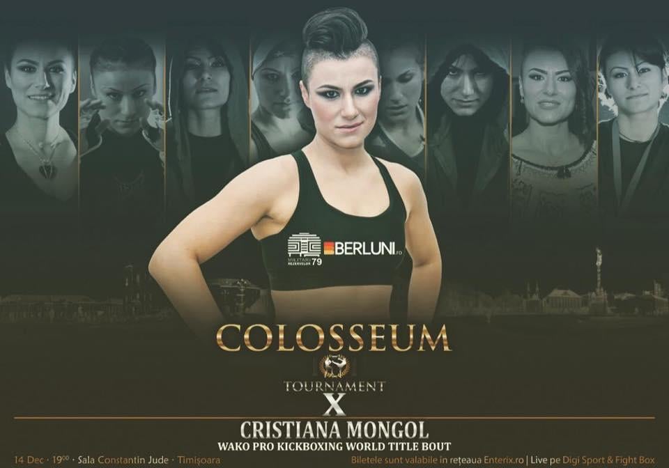 Cristiana „Mongol” luptă pentru centura mondială în kick boxul profesionist