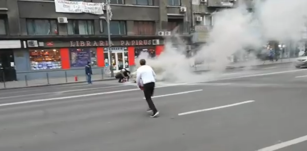 (VIDEO) Imaginile de coșmar din centrul Capitalei