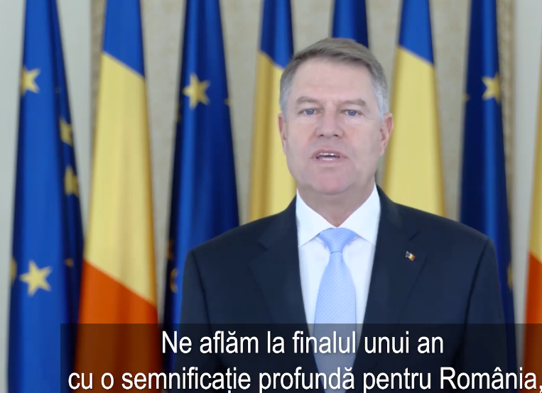(VIDEO) Iohannis, de Anul Nou: „Să construim împreună următorul secol”
