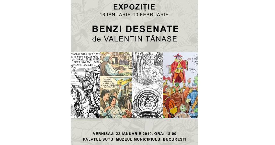 VERNISAJ – „Benzi desenate de Valentin Tănase”