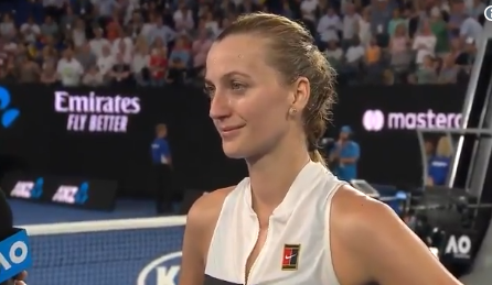 (VIDEO) Kvitova, în lacrimi: „Este pentru prima dată când aud asta”