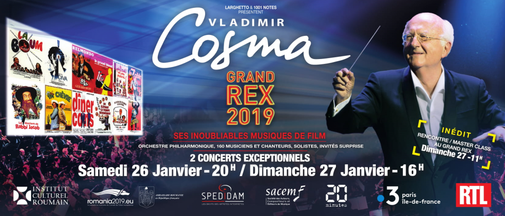 Vladimir Cosma și nemuritoarea sa muzica de film, la Paris