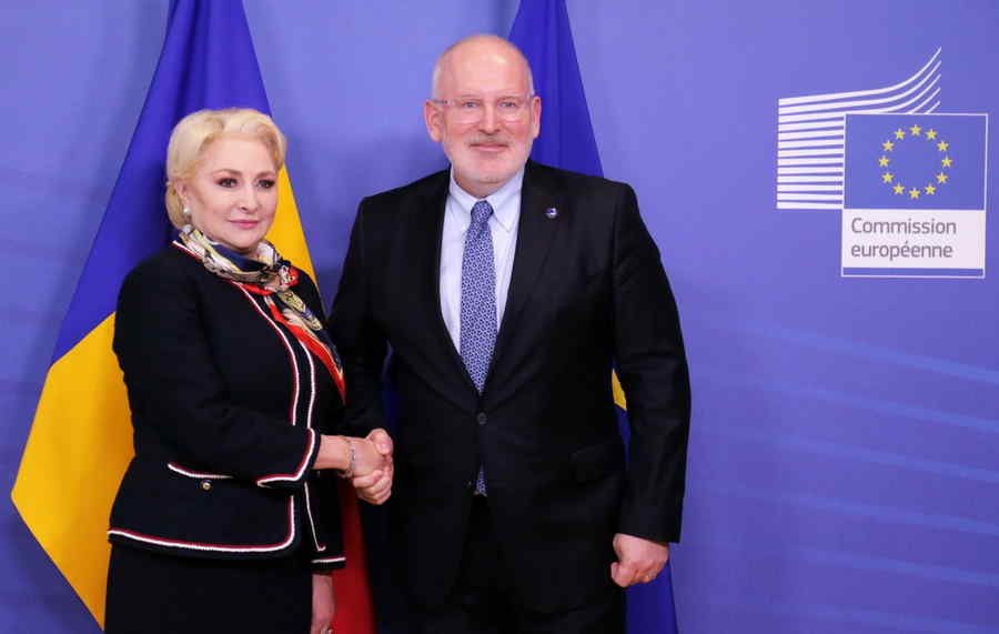 Dăncilă-Timmermans. Ne vedem și la Bruxelles!