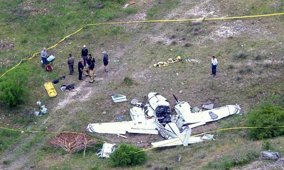 (VIDEO) Imagini dramatice, cu avionul prăbușit
