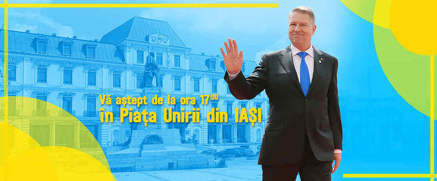 Klaus Iohannis îşi invită susţinătorii la mitingul PNL, de la Iaşi