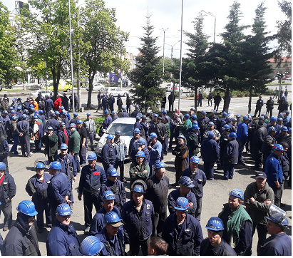 Proteste la fabrica de vagoane Astra Rail Industries din Arad