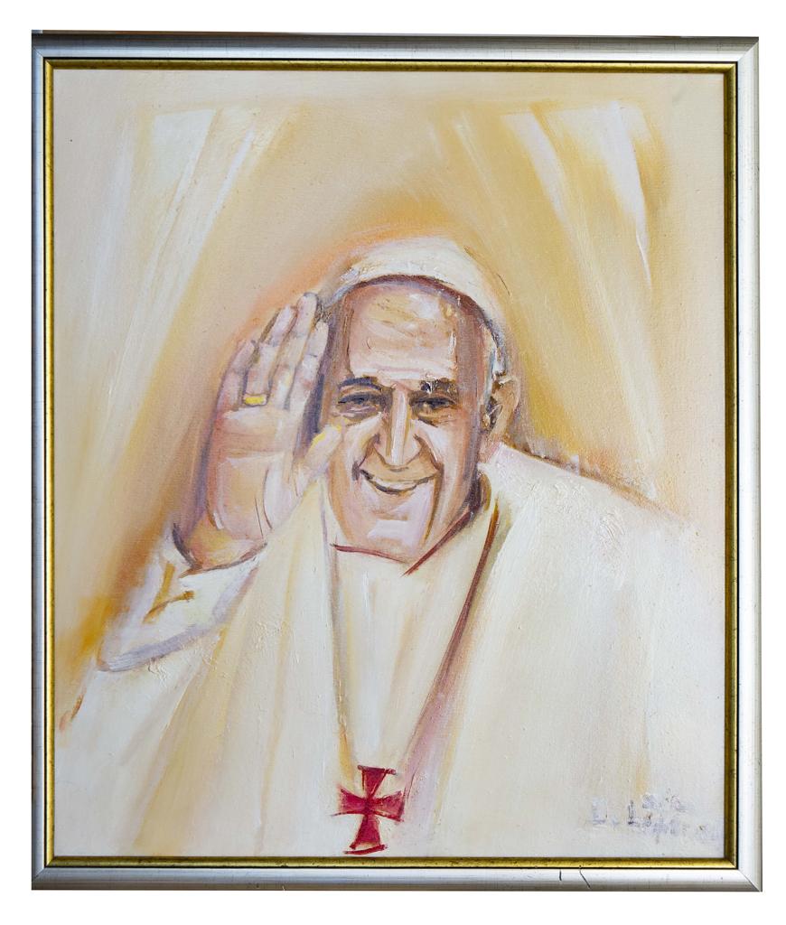 Portretul Papei Francisc, realizat de un român celebru