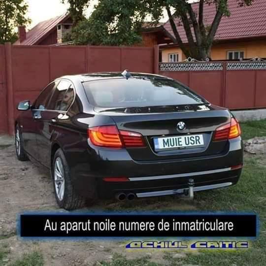 Au apărut noile numere de înmatriculare?