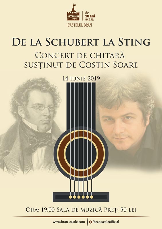 ”De la Schubert la Sting”, concert susținut de Costin Soare, la Bran