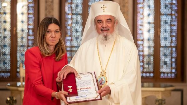 (VIDEO) Simona Halep, decorată Patriarhie. Ce mesaj a avut
