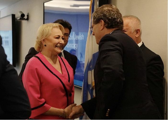Dăncilă, întrevedere cu reprezentanţi ai evreilor din SUA