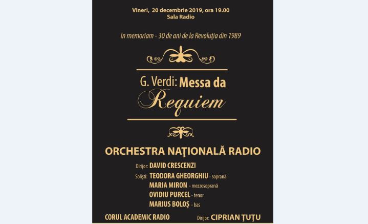 RECVIEMUL DE VERDI la SALA RADIO