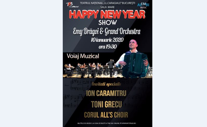 Ascultaţi Happy New Year, bucuraţi-vă de Noul An, la TNB!