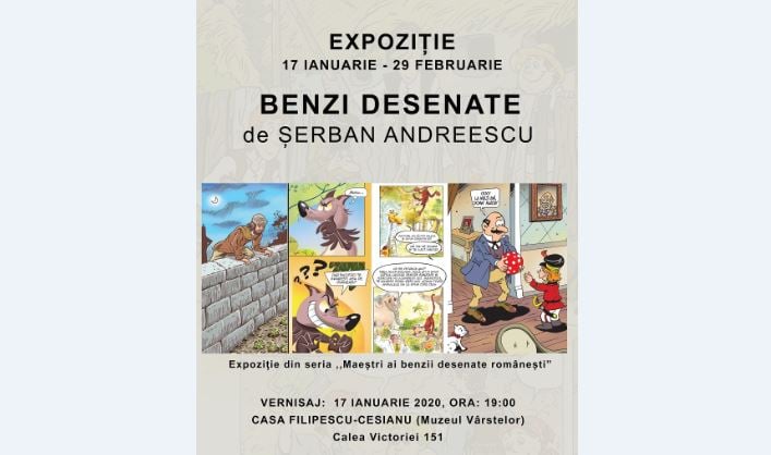 Vernisajul expoziției Benzi Desenate de Șerban Andreescu