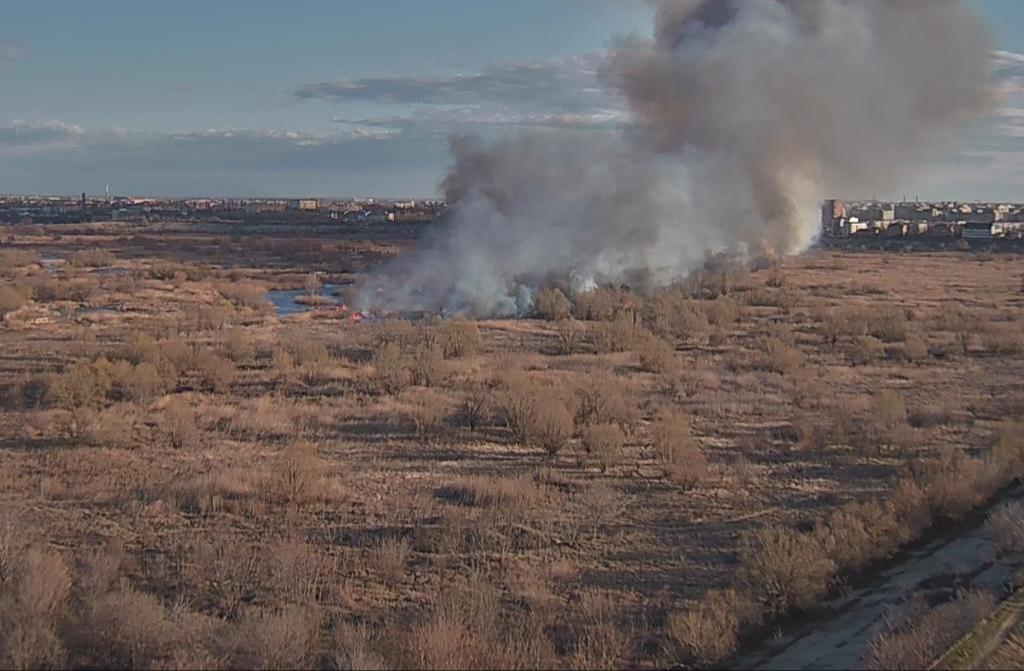 Incendiu în Delta Văcăreşti