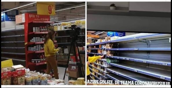 Isteria falsă a românilor, regizată de tv