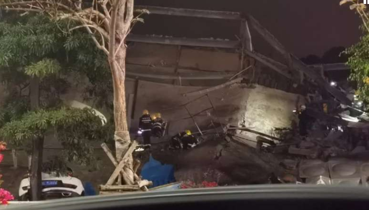 Hotelul-carantină, transformat în moloz