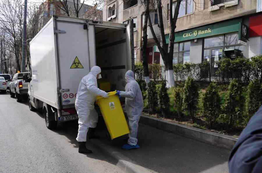 Autospeciale pentru deșeurile posibil contaminate