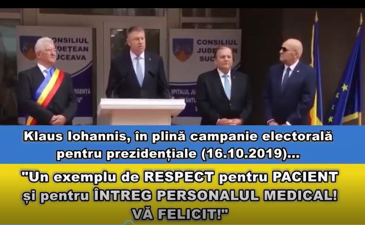 Cum lăuda Iohannis spitalul din Suceava